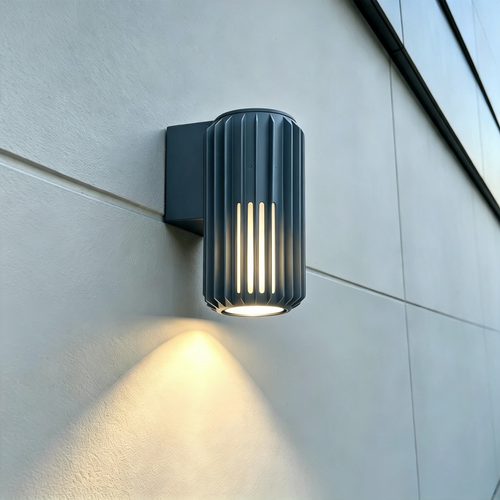 FYRON Wall vegglampe, Grå - E27, IP54 utendørs