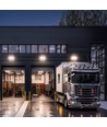 200W LED lyskaster - IP66, IK08, sort, nøytral hvit