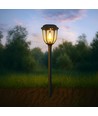 Solara Rustica 1W solcelle hagelampe - 2700K, 50cm, IP44, sort
