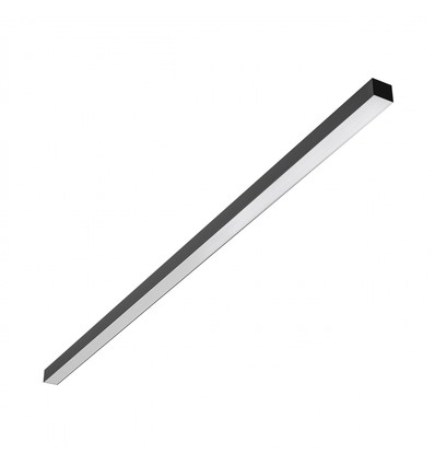 150cm Kontorlampe, 50W, CCT - 3 lysfarger, UGR19, 5 års garanti, sort