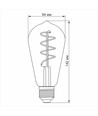 E27 5W ST64 filament LED-pære - Ekstra ekstra varmhvit, dimbar