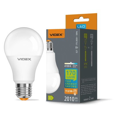 E27 11,8W LED-pære - A60, nøytral hvit