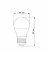 E27 4,9W LED kronepære - G45, nøytral hvit