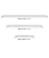 45W LED-armatur - CCT, komplett, lineær belysning