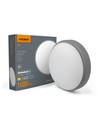 20W LED taklampe med bevegelsessensor - 5CCT, hvit kant, innebygd sensor