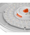 20W LED taklampe med bevegelsessensor - 5CCT, hvit kant, innebygd sensor