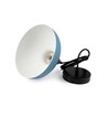 BIRK Petroleumsblå Ø24cm pendel - E27 sokkel, 2m ledning, metall / tre