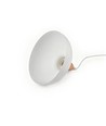 BIRK Hvit Ø19cm pendel - E27 sokkel, 2m ledning, metall / tre