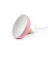 BIRK Rosa Ø19cm pendel - E27 sokkel, 2m ledning, metall / tre