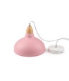 BIRK Rosa Ø24cm pendel - E27 sokkel, 2m ledning, metall / tre