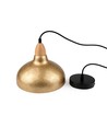 BIRK Messing Ø24cm pendel - E27 sokkel, 2m ledning, metall / tre