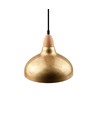 BIRK Messing Ø24cm pendel - E27 sokkel, 2m ledning, metall / tre