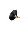 Sort Ø22cm pendel - E27 sokkel, 2m ledning, sort/messing
