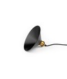 Sort Ø22cm pendel - E27 sokkel, 2m ledning, sort/messing