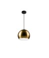 Messing Ø20cm pendellampe - E27 sokkel, 2m ledning, metall