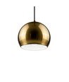 Messing Ø20cm pendellampe - E27 sokkel, 2m ledning, metall
