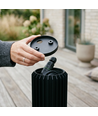 FYRON Bollard hagelampe, Sort - E27, 61 cm, IP54 utendørs, pullert