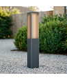FYRON Bollard hagelampe, Grå - E27, 61 cm, IP54 utendørs, pullert