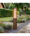 FYRON Bollard hagelampe, Coffee - E27, 61 cm, IP54 utendørs, pullert