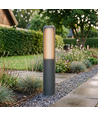 FYRON Bollard hagelampe, Grå - E27, 61 cm, IP54 utendørs, pullert