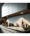3 stk. Reco68 møbelspot dimbar, matt hvit - Velg RF/WiFi/Zigbee strømforsyning (fjernkontroll inkl.)
