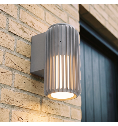 FYRON Wall vegglampe, Grå - E27, IP54 utendørs