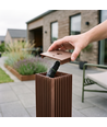 FYRON Bollard hagelampe, Coffee - E27, 61 cm, IP54 utendørs, pullert