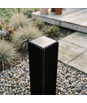 FYRON Bollard hagelampe, sort - E27, 61 cm, IP54 utendørs, pullert