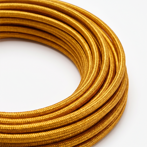 5m tekstilledning 2x0,75 mm² - 230V, sort