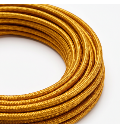 5m tekstilledning 2x0,75 mm² - 230V, sort