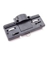 3-Faset PENDEL skinnesett - 1m, sort, 2 lampeholdere
