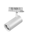 3-Faset ZoomCCT skinnesett - 1m, Hvit, 3 spotter, inkl. lyskilde