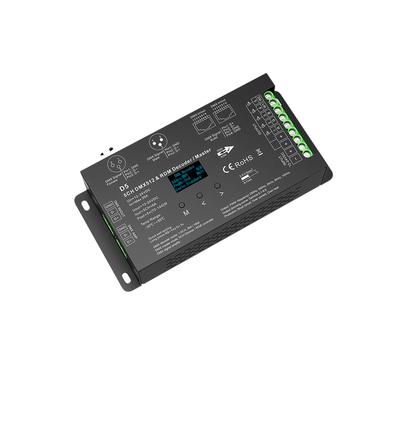 5 Kanal DMX512 & RDM Dekoder/Master - 12-24VDC, 6A/CH