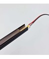 240cm LED Akustikkpanel-sett, sort - 2 stk. CCT LED-striper (240cm) m. 78W strømforsyning - WiFi eller RF