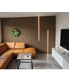 120cm LED Akustikkpanel-sett, sort - 2 stk. Enfarget LED-striper m. 60W strømforsyning - WiFi eller RF