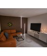 120cm LED Akustikkpanel-sett, sort - 2 stk. Enfarget LED-striper m. 60W strømforsyning - WiFi eller RF