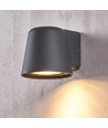 Avero GU10 vegglampe - Grå, IP65, inne/ute, uten lyskilde
