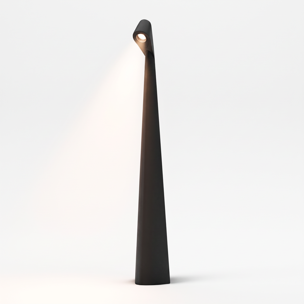 Oppladbar LED bordlampe - Svart, inne/ute, 3-trinns dimbar, IP44, 40 cm - Dimbar : 3-trinns, Kulør : Varm