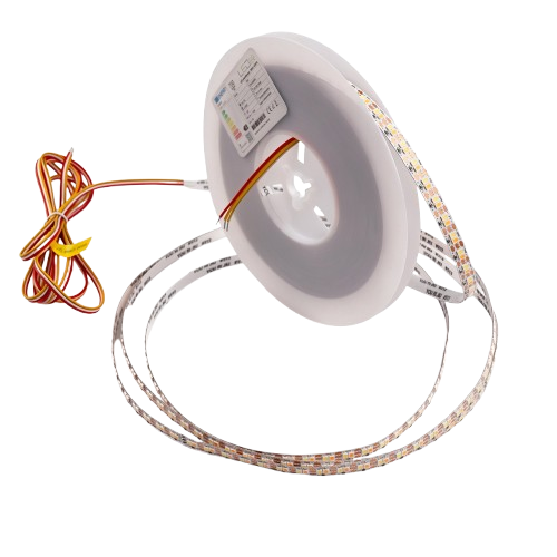 5m 9W/m CCT LED-strip RA95 - 24V DC, 400 LED pr. meter, 8mm bred, 2m kabel