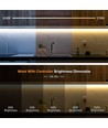 10m 9W/m CCT LED strip RA95 - 24V DC, 400 LED pr. meter, 8mm bred, 2m kabel
