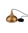 BIRK Børstet Messing Ø24cm pendel - E27 sokkel, 2m ledning, Aluminium