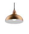 BIRK Børstet Messing Ø24cm pendel - E27 sokkel, 2m ledning, Aluminium