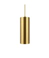 MALM E14 gull sylinderpendel - 2m ledning, med rosett, uten lyskilde