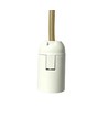 MALM E14 gull sylinderpendel - 2m ledning, med rosett, uten lyskilde
