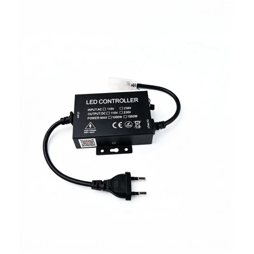 230V utendørs Zigbee-dimmer - Inkl. endestykke, til 230V Slim COB, vanntett, minnefunksjon, Hue-kompatibel, maks 50m