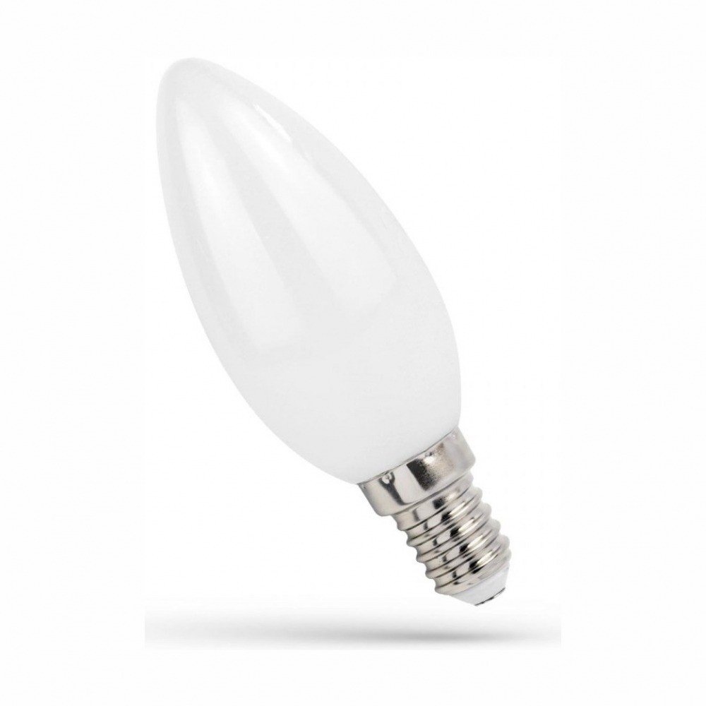 E14 4W LED kronepære - C37 - Dimbar : Ikke dimbar, Kulør : Varm