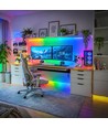 5m 1W/m RGB digital Neon Flex sett - USB 5V, 30 LED pr. meter, IP54, inkl. fjernkontroll