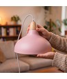 BIRK Rosa Ø24cm pendel - E27 sokkel, 2m ledning, metall / tre