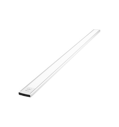 Batteri skapbelysning - 80cm, Sølv, PIR sensor, oppladbar