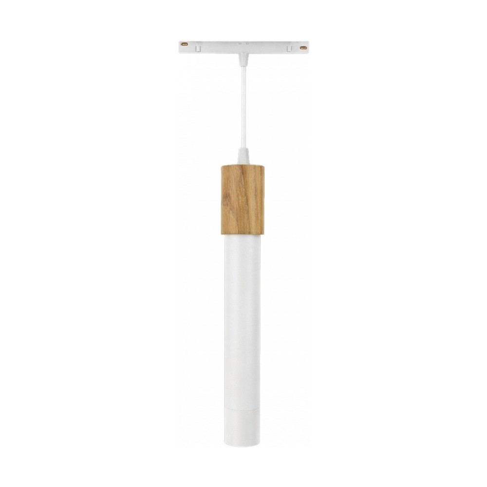 12W System Shift Hangit Wood LED pendel - CCT switch, 25°, hvit, 90cm kabel - Dimbar : Ikke dimbar